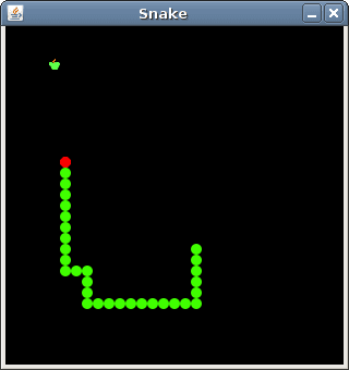 Snake game writing in Processing language